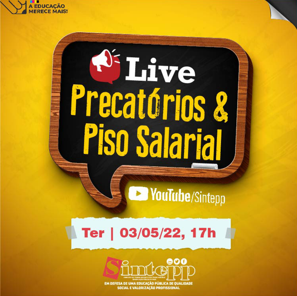 Live Piso Salarial/Fundef – Assista aqui