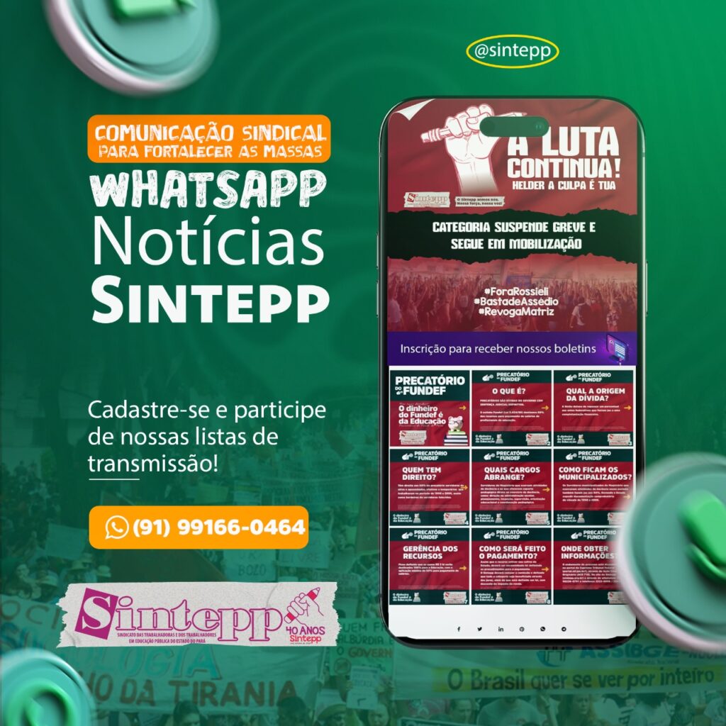 SINTEPP Notícias no whatsApp