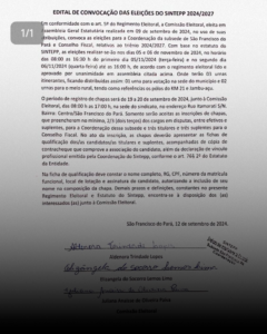 São Francisco do Pará: Edital de convocação das Eleições