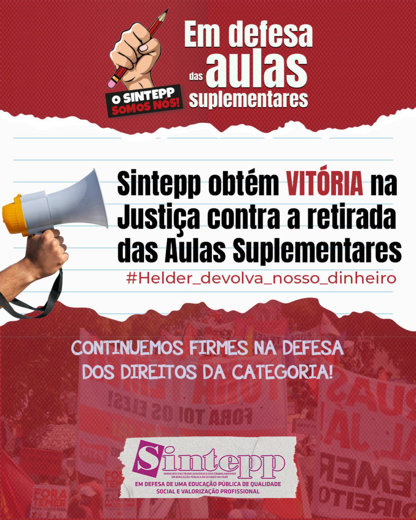 Aulas Suplementares: vitória na justiça!