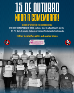 15 de outubro – nada a comemorar