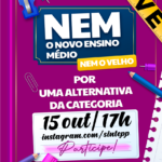 15 OUT – Live sobre o Novo Ensino Médio