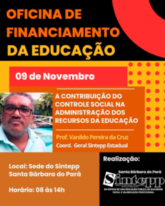 Oficina de financiamento da educação – Sta Bárbara