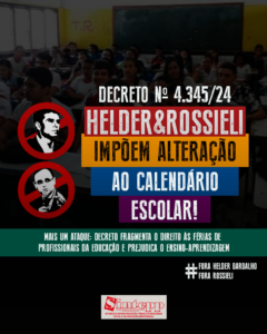 Decreto de Helder impõe alteração ao calendário escolar