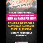 Escolas em Tempo Integral. SINTEPP protocola denúncia contra o Estado