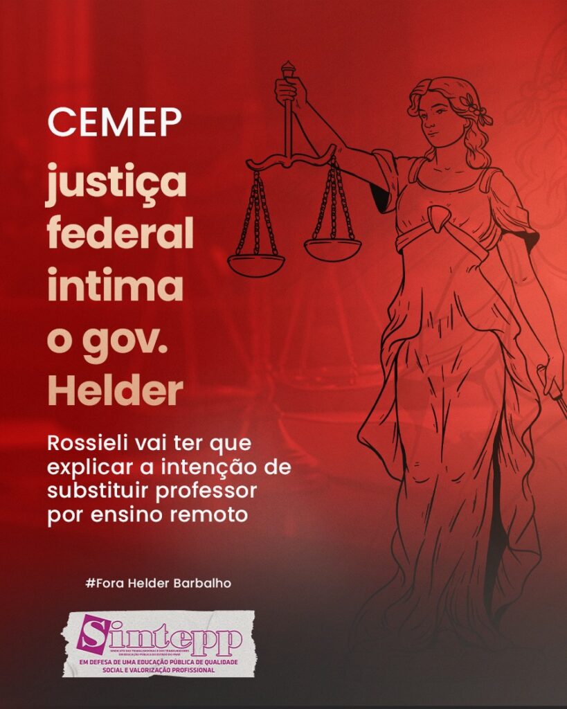 CEMEP: Justiça Federal intima governo Helder Barbalho