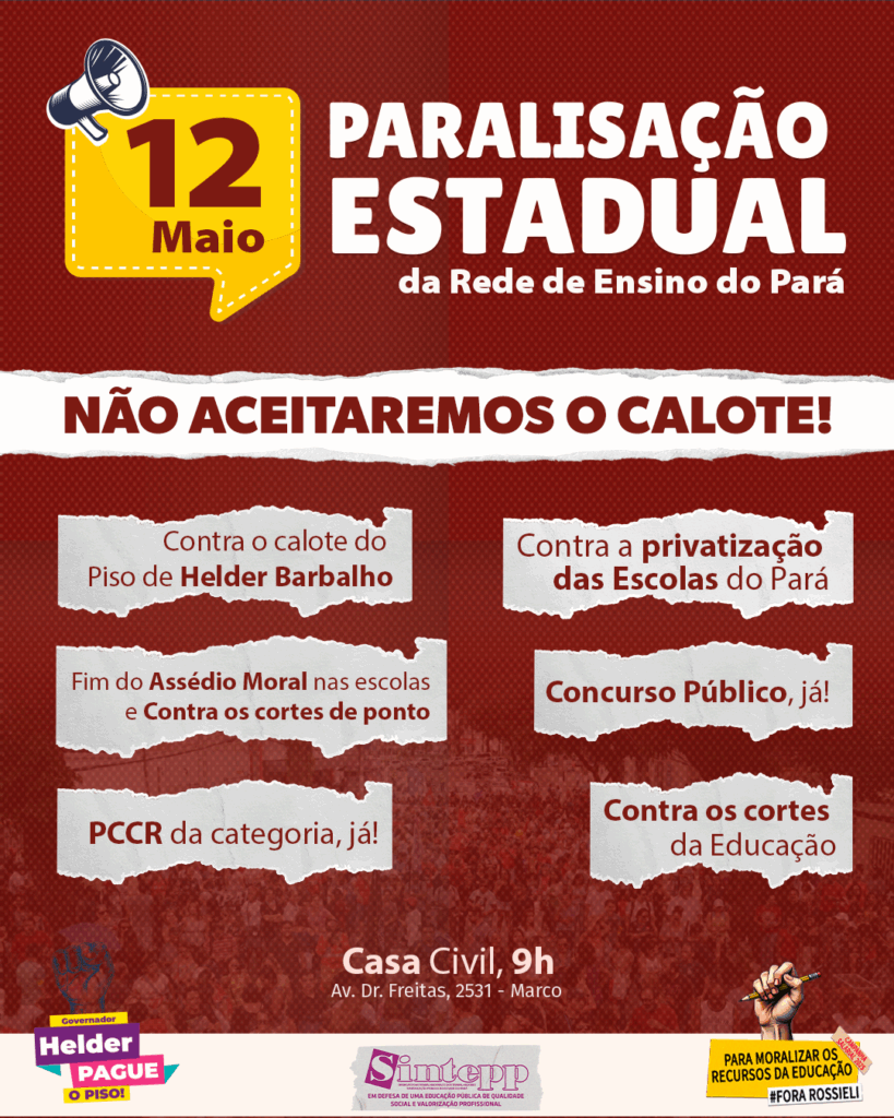 12|Maio – Paralisação Estadual
