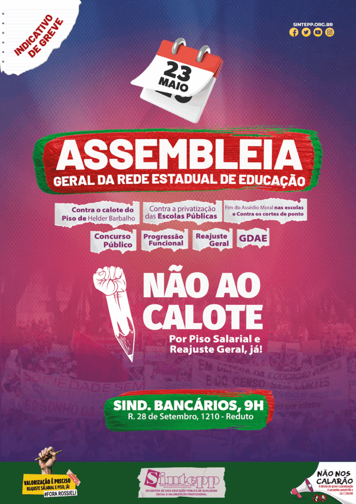23|Maio – Assembleia Geral da Categoria