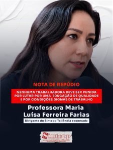 REPÚDIO – Lutar não é crime!