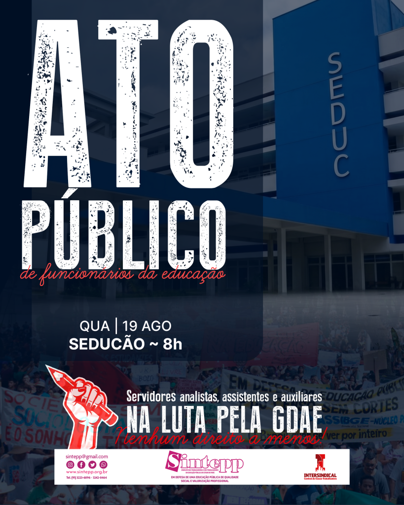 Ato Público de Servidores da educação