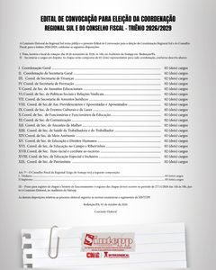 Edital de Eleição – Regional Sul SINTEPP