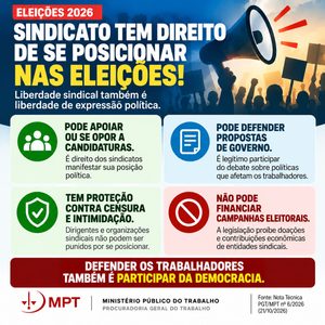 Democracia se faz com liberdade sindical